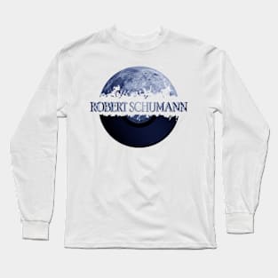 Robert Schumann blue moon vinyl Long Sleeve T-Shirt